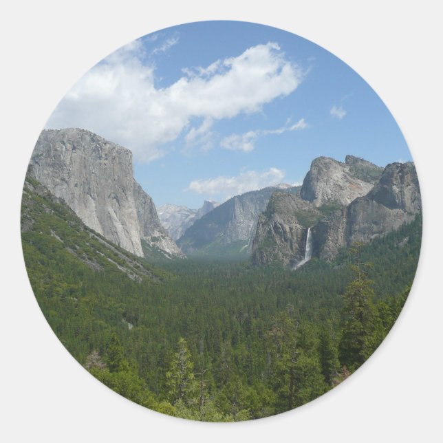 Sticker Rond Point d'inspiration dans le parc national Yosemite (Devant)