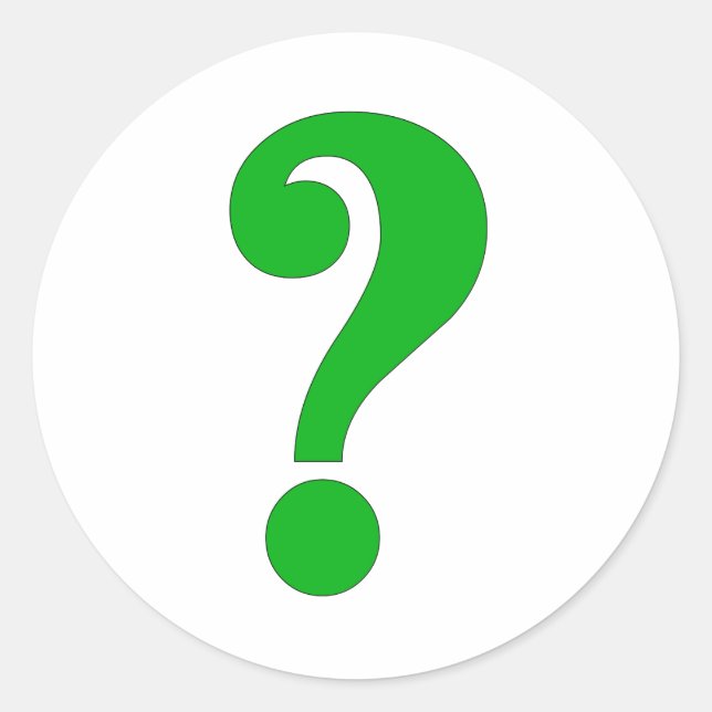 Sticker Rond Point d'interrogation (Devant)