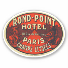 Sticker Rond Point Hotel Paris Chaps Elysees