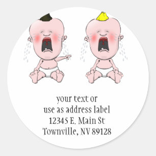 Sticker Rond Pointeur de doigts