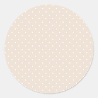 Sticker Rond Points de polka de printemps Classique | Lin doux