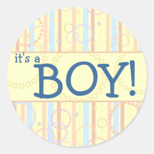 Sticker Rond Points et bandes heureux