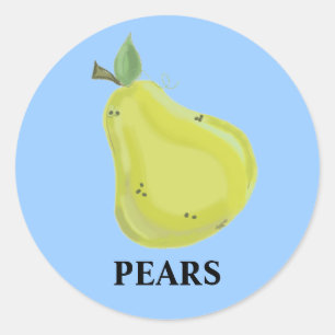 Sticker Rond Poires