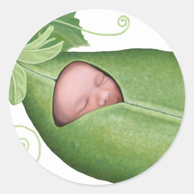 Sticker Rond Pois bébé (Devant)