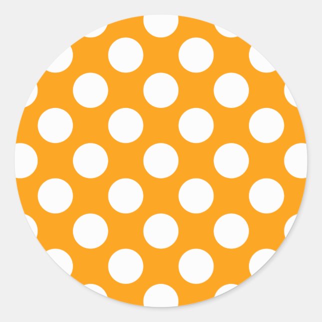 Sticker Rond Pois blancs Tout changement de couleur (Devant)