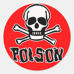 Sticker Rond Poison