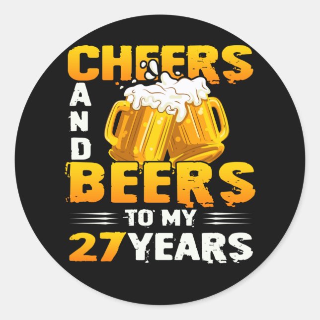 Sticker Rond Poison de Cheers et Beers (Devant)