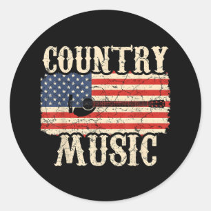 Sticker Rond Poison de Country Music