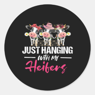 Sticker Rond Poison de Just Hanging With My Heifer