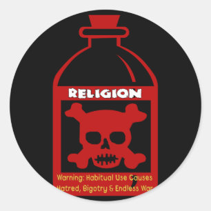 Sticker Rond Poison religieux
