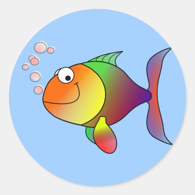 Sticker Rond Poisson_autocollant (Devant)