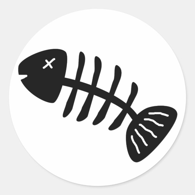 Sticker Rond Poissons (Devant)