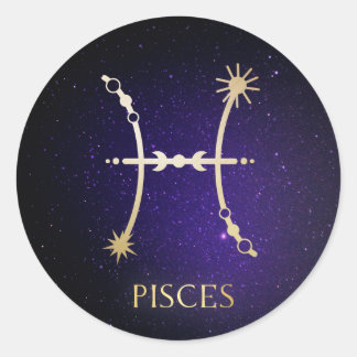 Sticker Rond Poissons