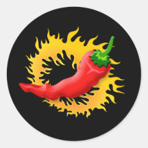 Poivre avec flamme