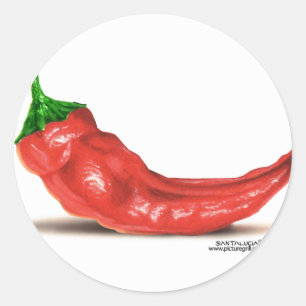 Sticker Rond poivre chaud