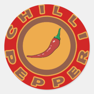 Sticker Rond poivre de piments. épice