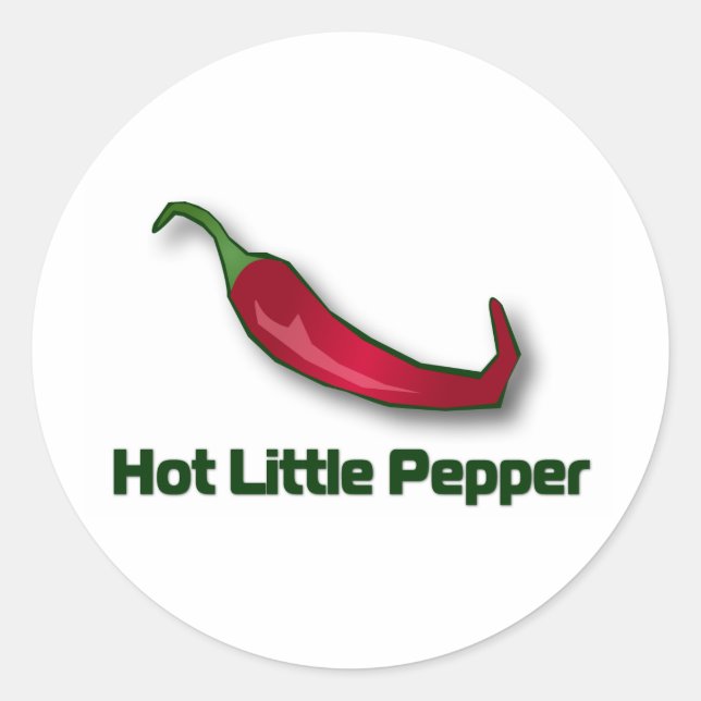 Sticker Rond Poivre Petit Chaud (Devant)