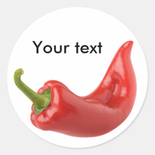 Sticker Rond Poivre rouge
