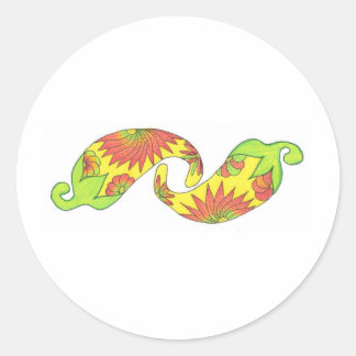 Sticker Rond Poivrons du Pacifique Sud