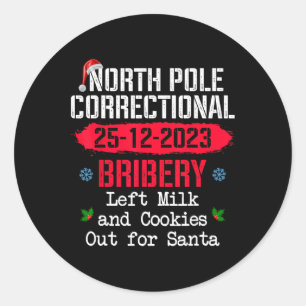 Sticker Rond Pôle Nord Corruption correctionnelle Lait Laissé C