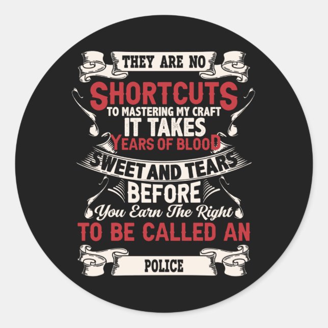 Sticker Rond Police (Devant)