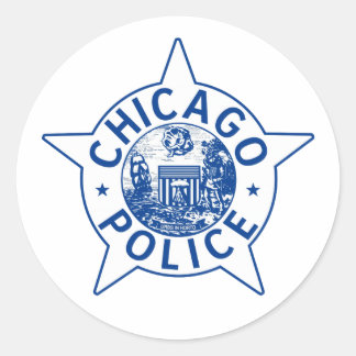 Sticker Rond Police de Chicago (VINTAGE)