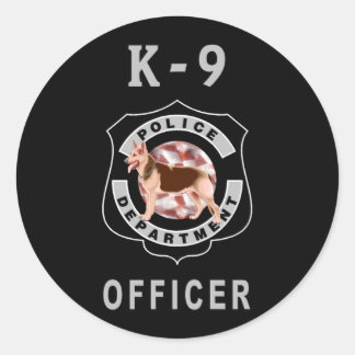 Sticker Rond Police K9