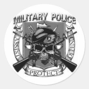 Sticker Rond Police militaire