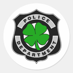 Sticker Rond Policiers irlandais