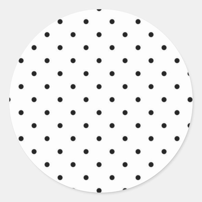 Sticker Rond Polka dot (Devant)