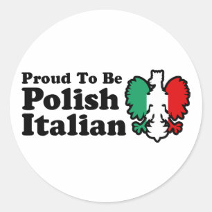 Sticker Rond polonais italien