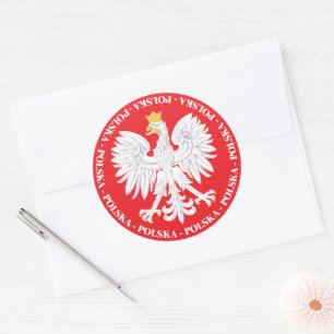 Sticker Rond Polska 4