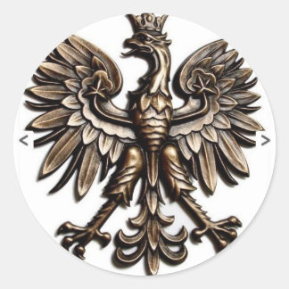Sticker Rond Polski orzelek