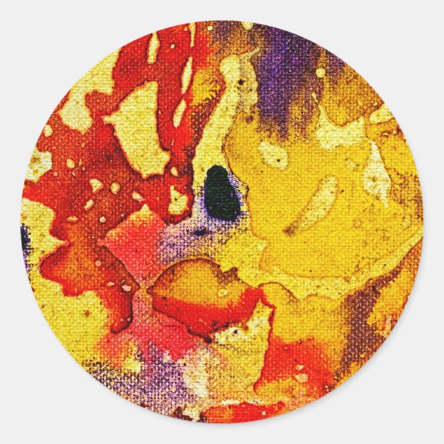 Sticker Rond Polychromoptique #3 par Michael Moffa (Devant)