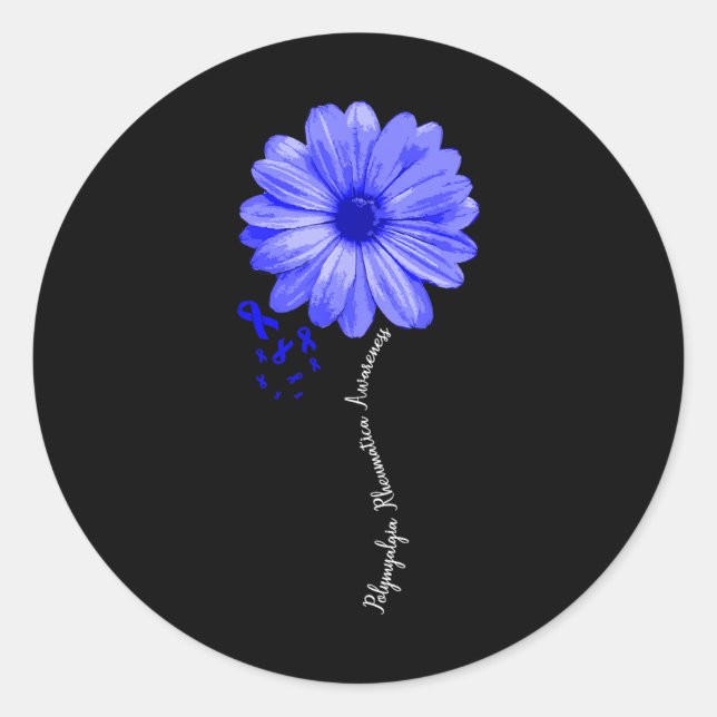 Sticker Rond Polymyalgia Rheumatica (Devant)
