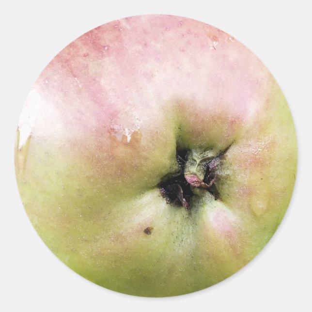 STICKER ROND POMME (Devant)