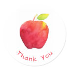 Pomme d'aquarelle rouge