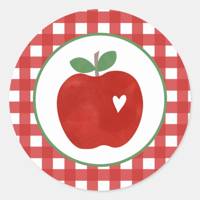 Sticker Rond Pomme de nos yeux premier anniversaire Plaques de  (Devant)