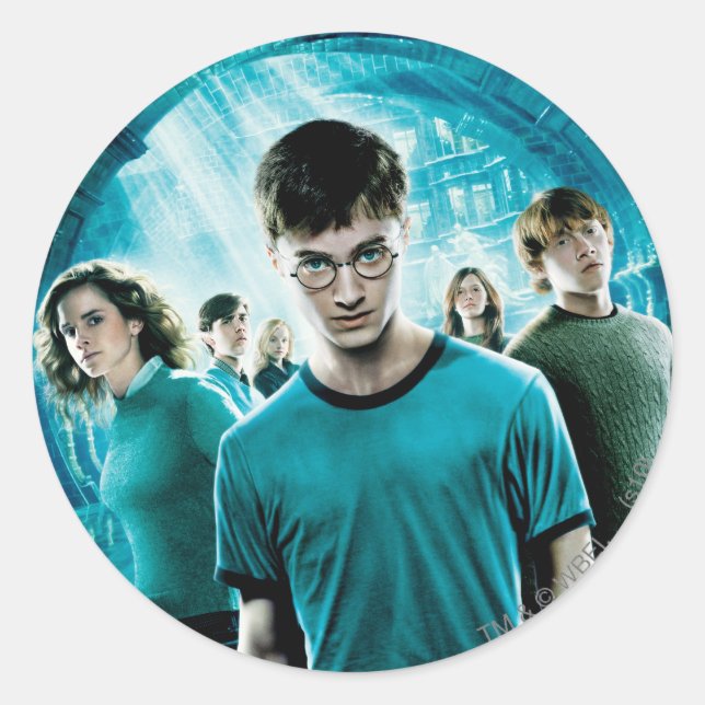 Sticker Rond POMME DE POMME HARRY ET ORDRE DU Bleu PHOENIX™ (Devant)