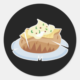 Sticker Rond pomme de terre au four