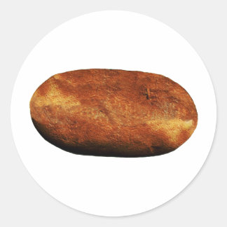 Sticker Rond Pomme de terre chaude