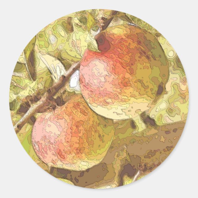 STICKER ROND POMMES (Devant)