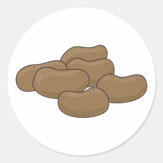 Sticker Rond Pommes de terre (Devant)