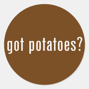 Sticker Rond pommes de terre obtenues ?