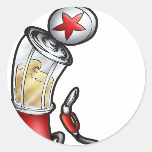 Sticker Rond Pompe à gaz