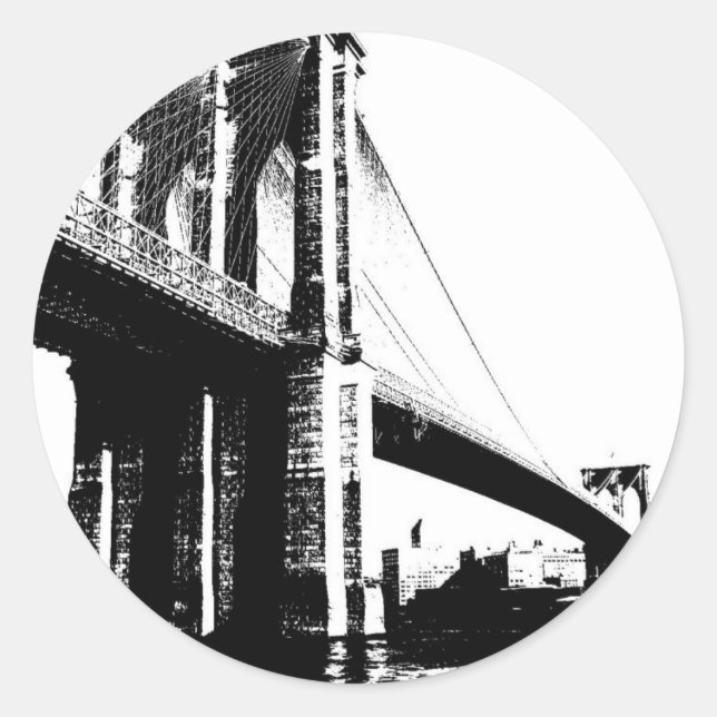Sticker Rond Pont Brooklyn (Devant)