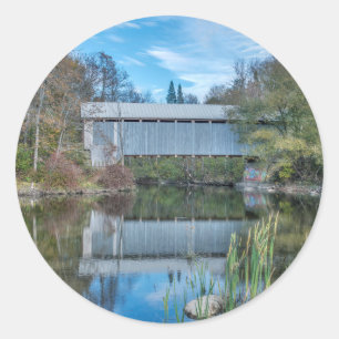 Sticker Rond Pont couvert de Milby