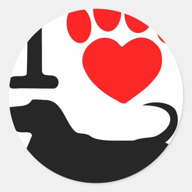 Sticker Rond Pont du coeur (Devant)