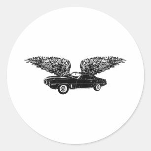 Sticker Rond Pontiac Firebird 1969