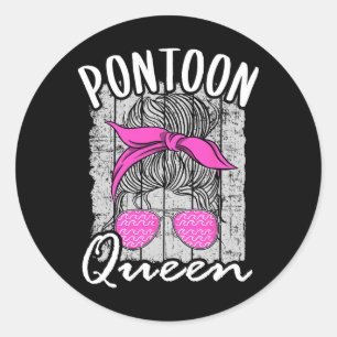 Sticker Rond Ponton Queen Lake Vacances familiales comparables